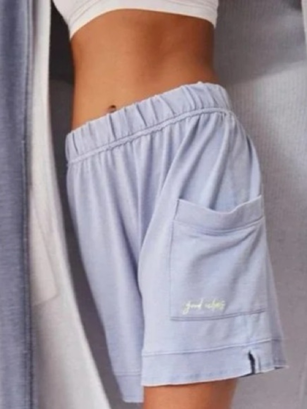 Intimately Free People cozy girl shorts on light blue size small
